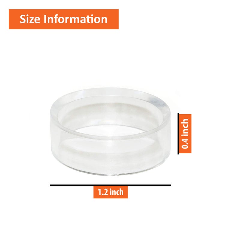 IFAMIO 20 Pcs Round Baseball Stands 1.25 Inch Clear Ring Acrylic Display Holders for Golf Ball, Baseball, Softball, Tennis Ball, Spheres, Marbles, Collections - Image 3